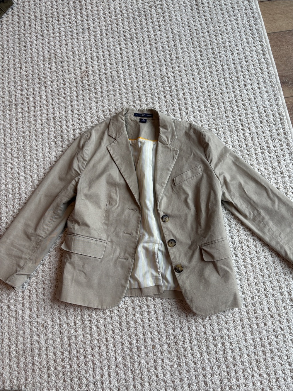 GAP Women's Beige Blazer Jacket - Classic Tailored Coat